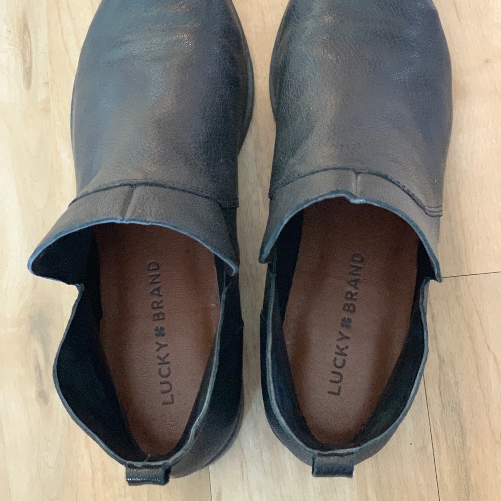 Lucky Brand Black Leather Booties - Picture 5 of 5